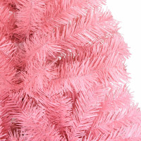 Produktbild för Julgran med 300 LED-lampor med stativ Rosa 210 cm PVC