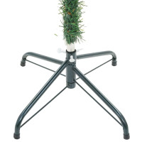 Produktbild för Konstgjord julgran med 300 LED-lampor Grön 180 cm PVC och Stål