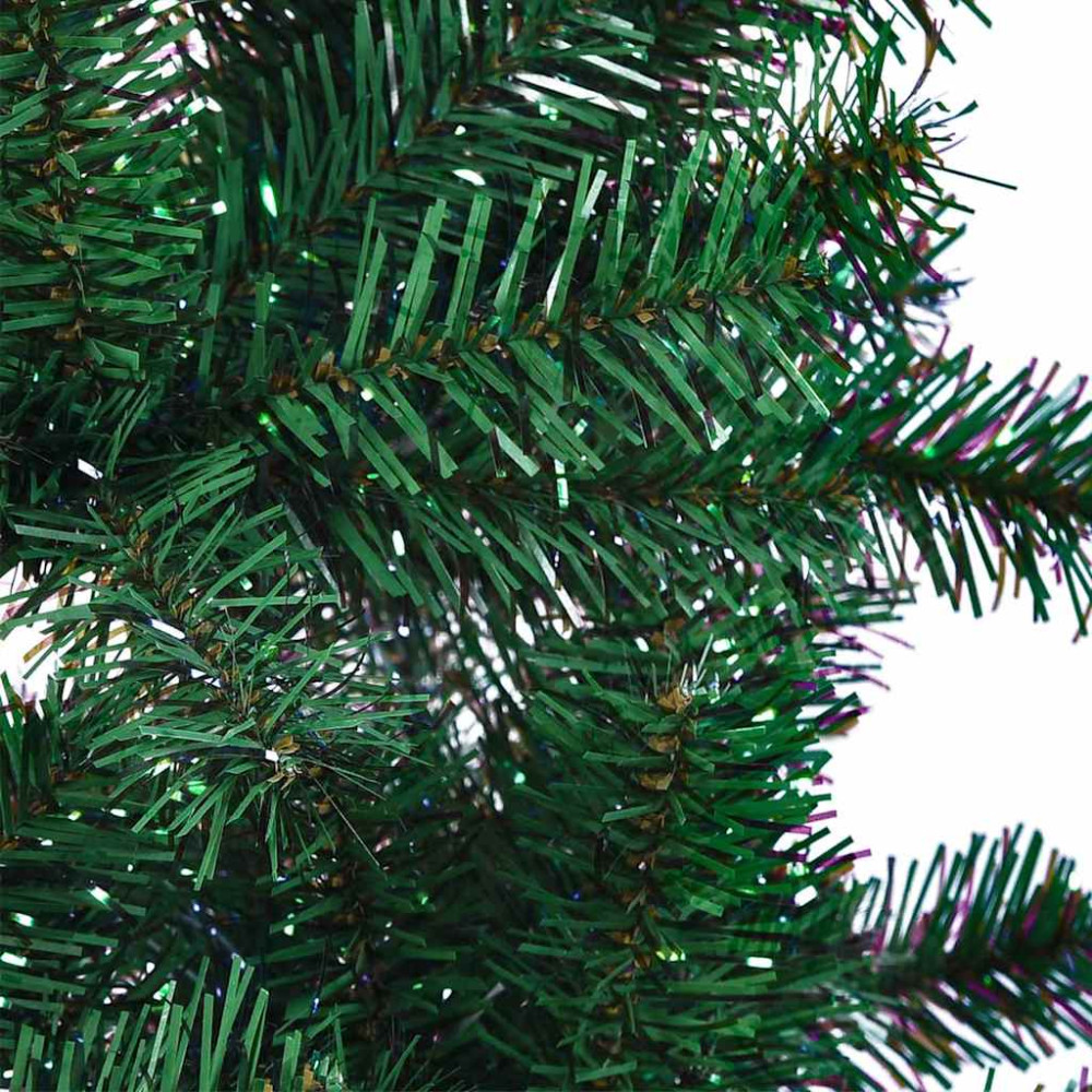 Produktbild för Konstgjord Förbelyst Julgran Grön 120 cm PVC och metall