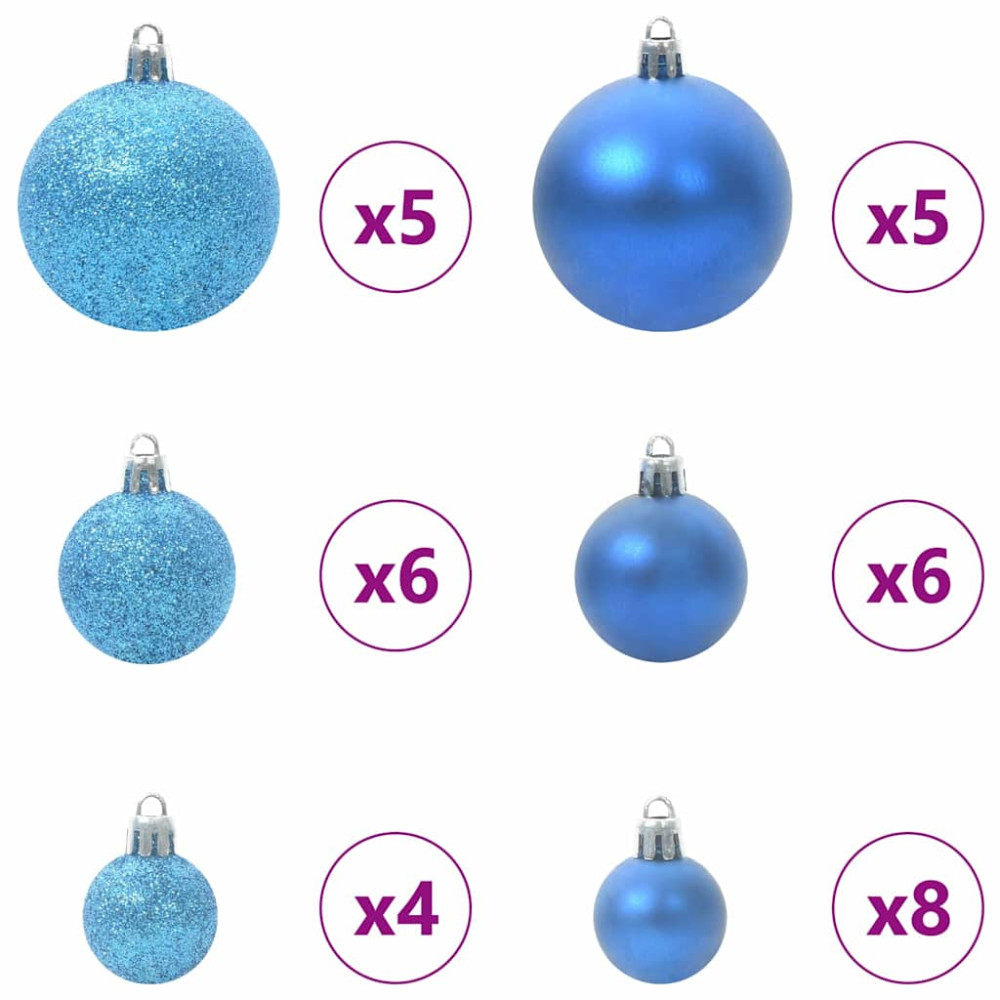 Produktbild för Konstgjord Förbelyst Julgran Grön 120 cm PVC och metall
