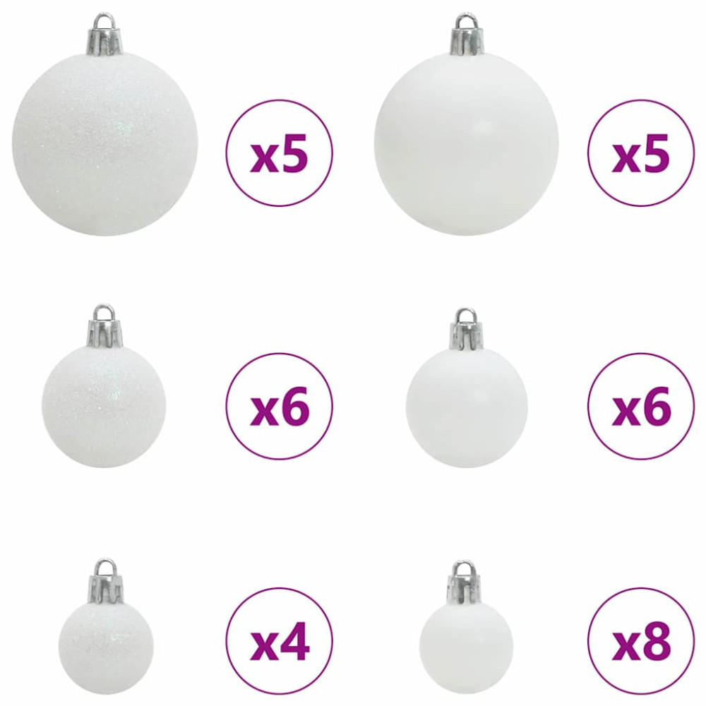 Produktbild för Konstgjord Förbelyst Julgran Grön 150 cm PVC och metall