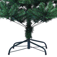 Produktbild för Konstgjord Förbelyst Julgran Grön 210 cm PVC och metall