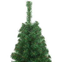 Produktbild för Konstgjord julgran Grön 150 cm PVC och Stål och Plast