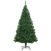 Produktbild för Konstgjord julgran Grön 240 cm PVC och Stål och Plast