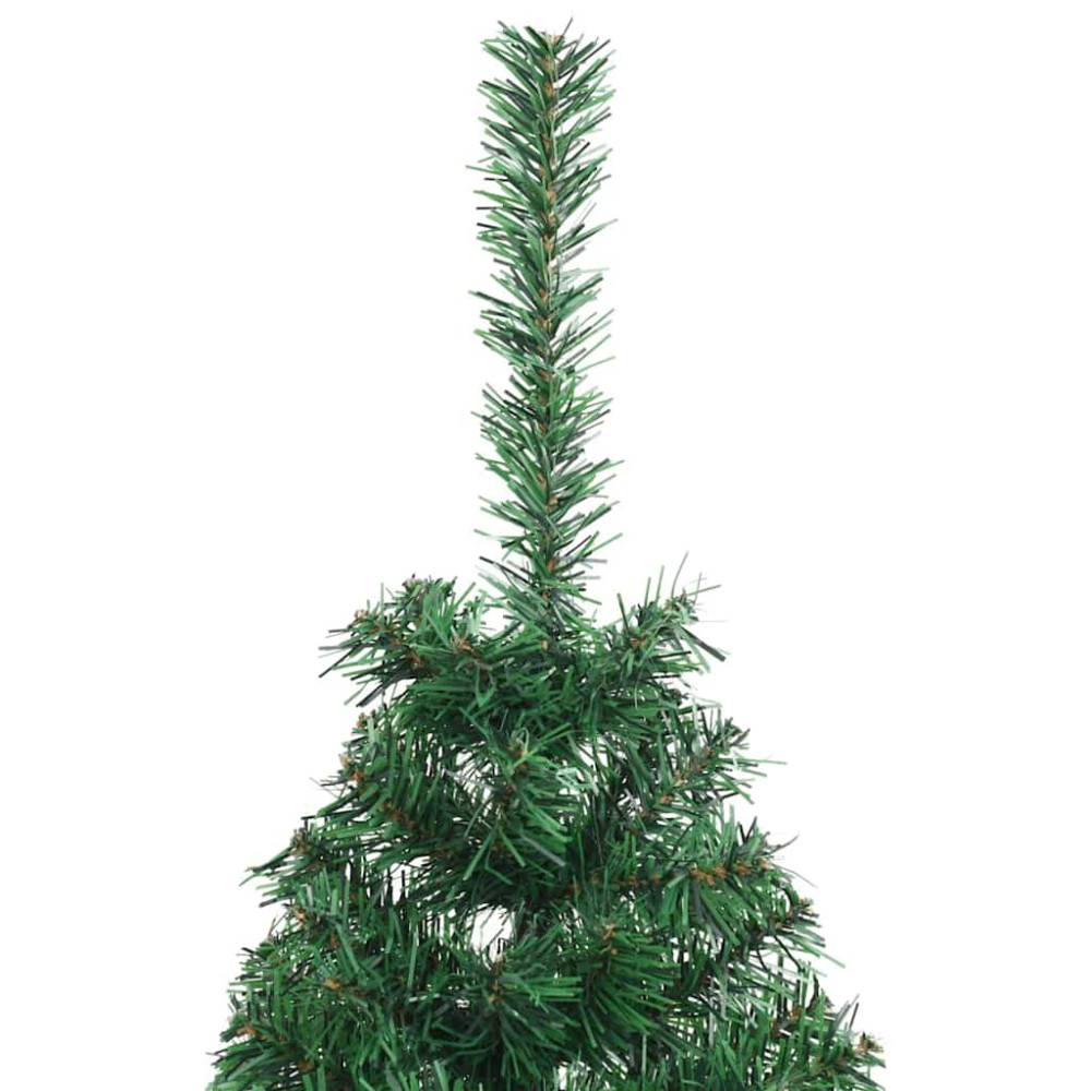 Produktbild för Konstgjord Förbelyst Julgran med 150 LED-lampor Grön 150 cm PVC