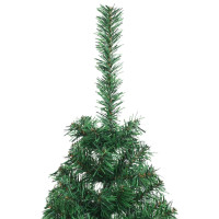 Produktbild för Konstgjord Förbelyst Julgran med 150 LED-lampor Grön 150 cm PVC
