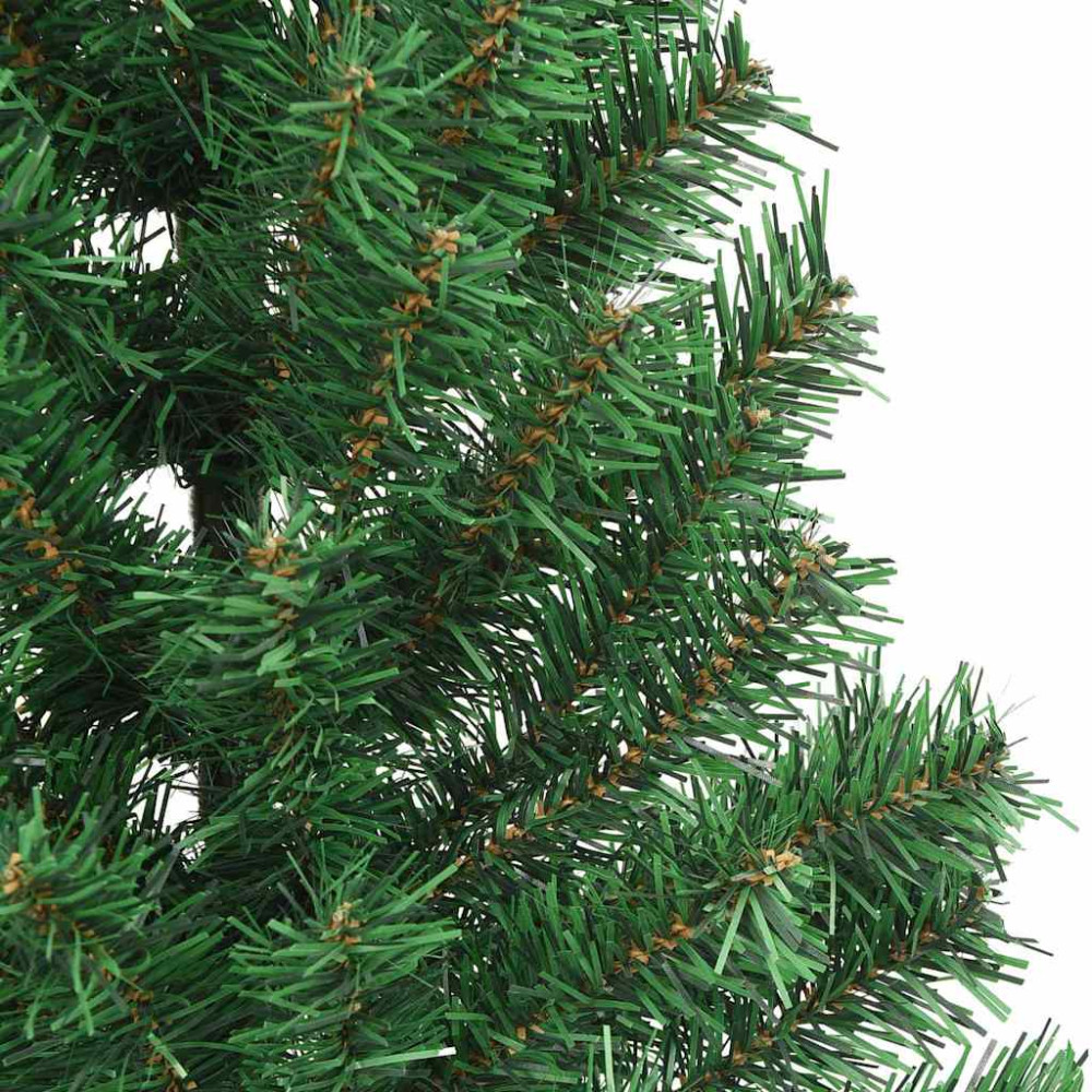 Produktbild för Konstgjord Förbelyst Julgran med 300 LED-lampor Grön 180 cm PVC