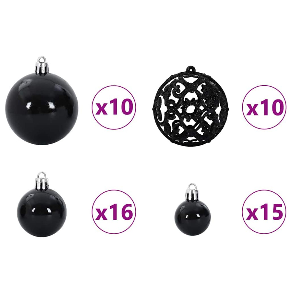 Produktbild för Konstgjord Förbelyst Julgran med 300 LED-lampor Grön 240 cm PVC