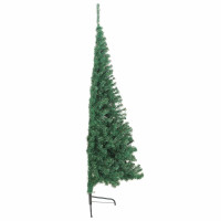 Produktbild för Konstgjord Förbelyst Julgran med 300 LED-lampor Grön 240 cm PVC