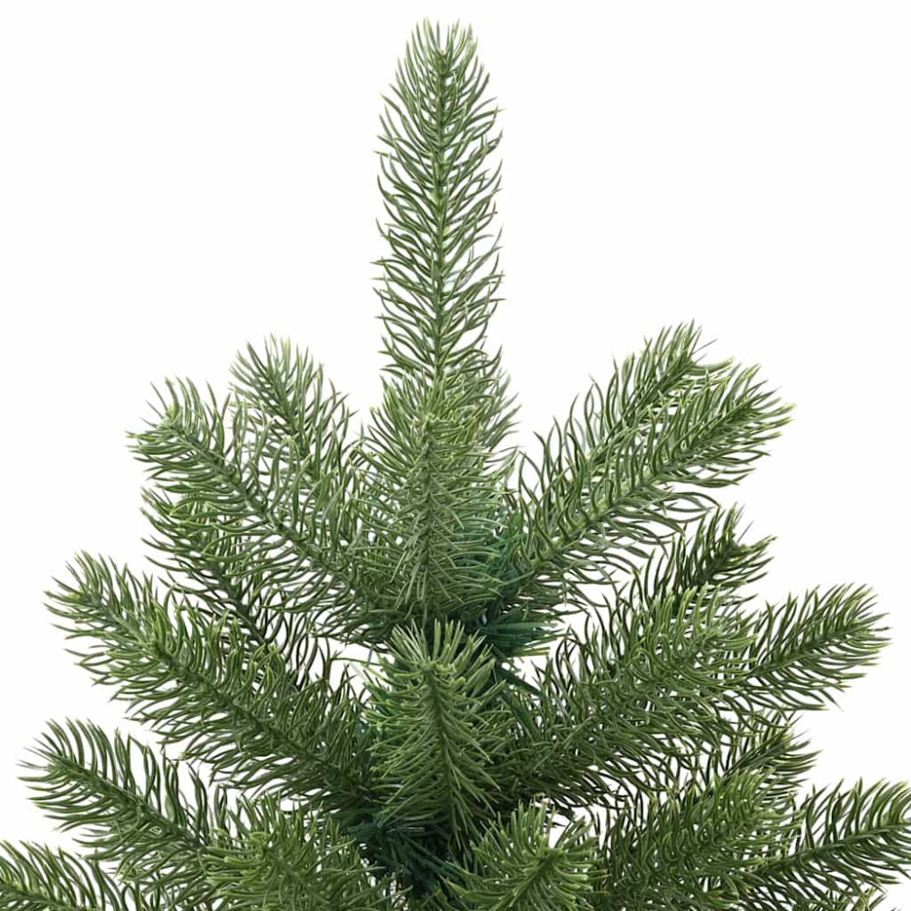 Produktbild för Konstgjord julgran med 150 LED-lampor Grön 120 cm PE och PVC