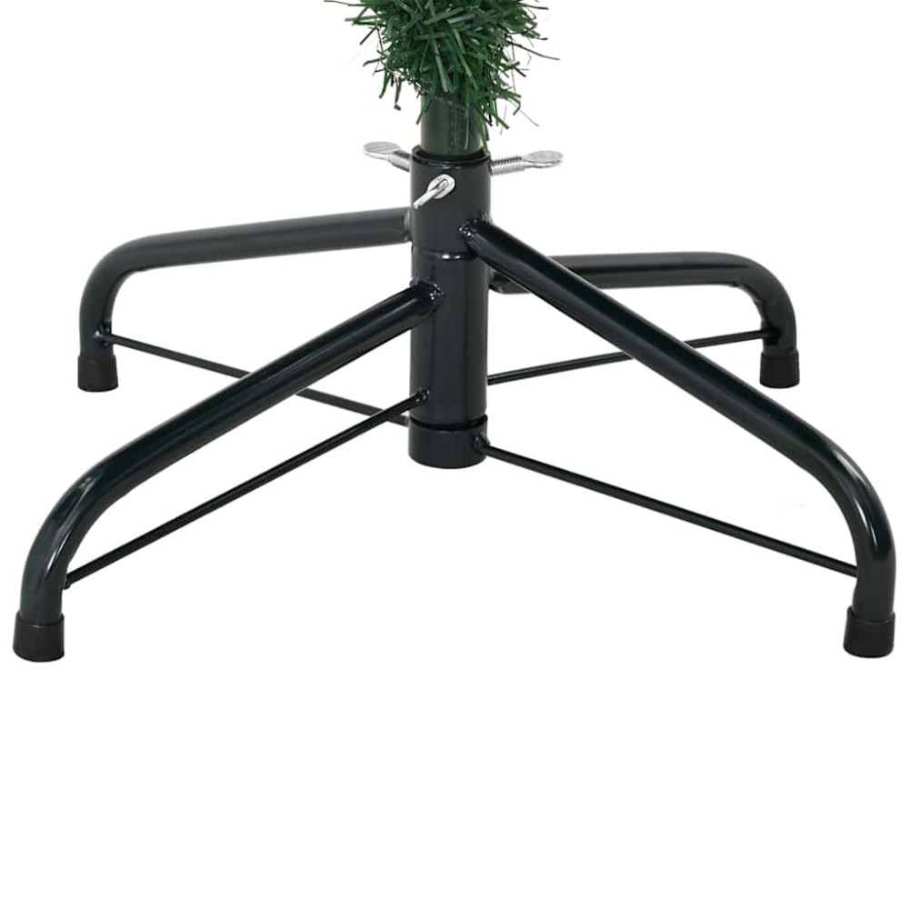 Produktbild för Konstgjord julgran med 150 LED-lampor Grön 150 cm PE och PVC