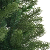 Produktbild för Konstgjord julgran med 150 LED-lampor Grön 150 cm PE och PVC