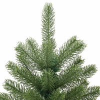 Produktbild för Konstgjord julgran med 150 LED-lampor Grön 150 cm PE och PVC