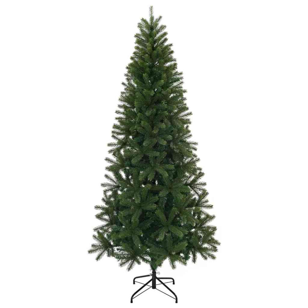 Produktbild för Konstgjord julgran med 300 LED-lampor Grön 210 cm PE och PVC