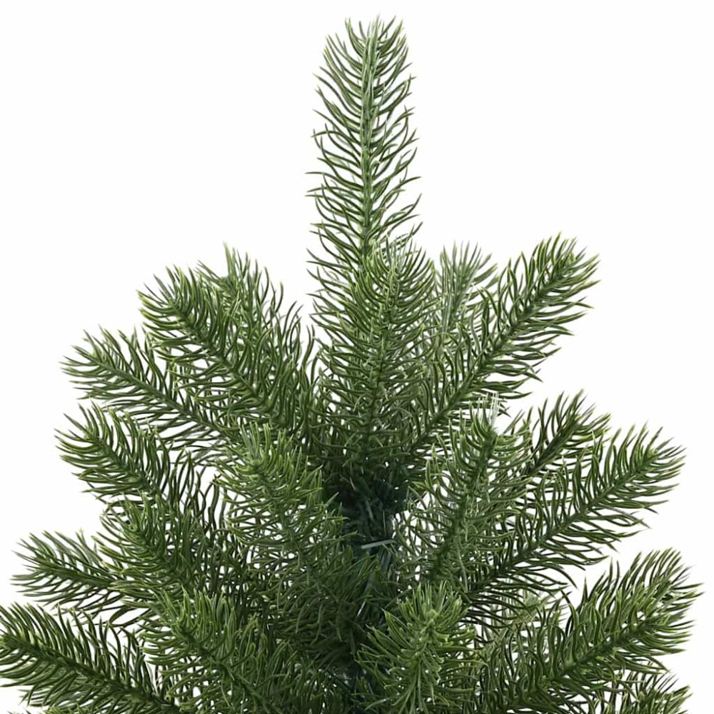 Produktbild för Konstgjord julgran med 300 LED-lampor Grön 240 cm PE och PVC