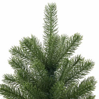 Produktbild för Konstgjord julgran med 300 LED-lampor Grön 240 cm PE och PVC