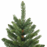 Produktbild för Konstgjord julgran med 150 LED-lampor Grön 150 cm PE och PVC