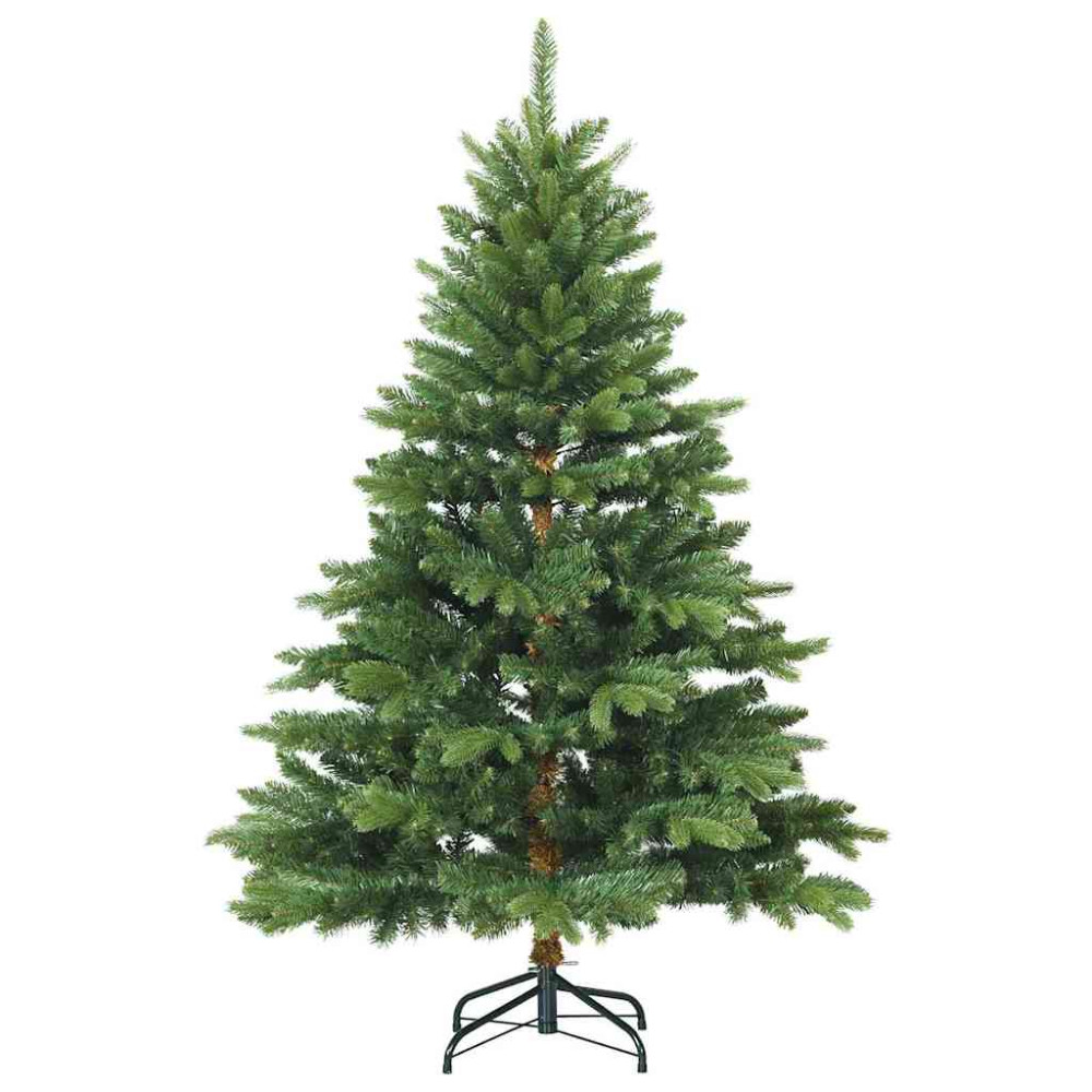 Produktbild för Konstgjord julgran med 150 LED-lampor Grön 150 cm PE och PVC