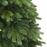 Produktbild för Konstgjord julgran med 150 LED-lampor Grön 150 cm PE och PVC