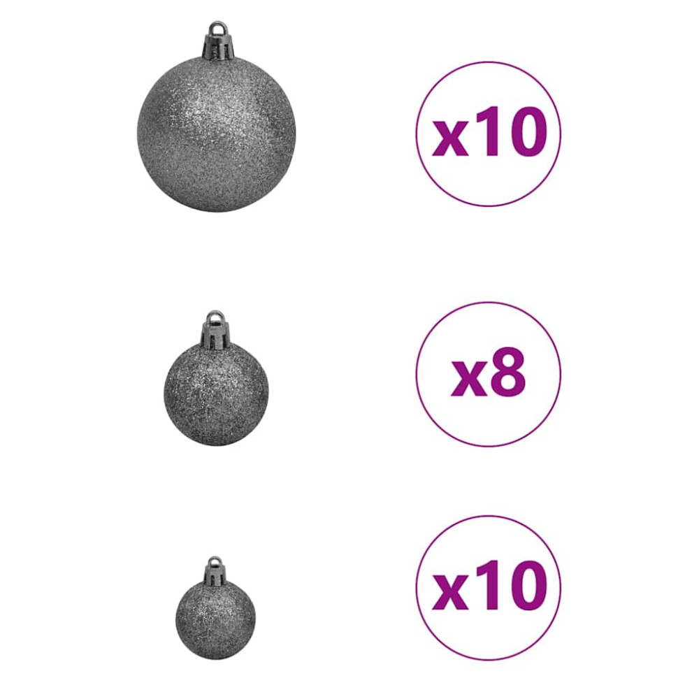 Produktbild för Konstgjord julgran med 300 LED-lampor Grön 210 cm PE och PVC