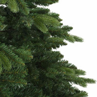 Produktbild för Konstgjord julgran med 300 LED-lampor Grön 210 cm PE och PVC