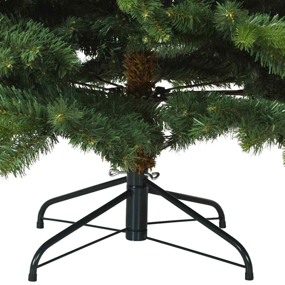 Produktbild för Konstgjord julgran med 300 LED-lampor Grön 210 cm PE och PVC