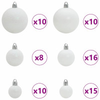 Produktbild för Konstgjord julgran med 300 LED-lampor Grön 210 cm PE och PVC