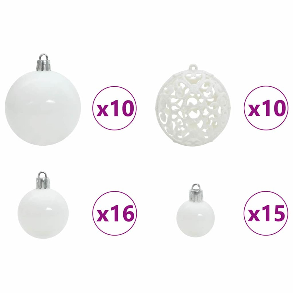 Produktbild för Konstgjord julgran med 300 LED-lampor Grön 210 cm PE och PVC