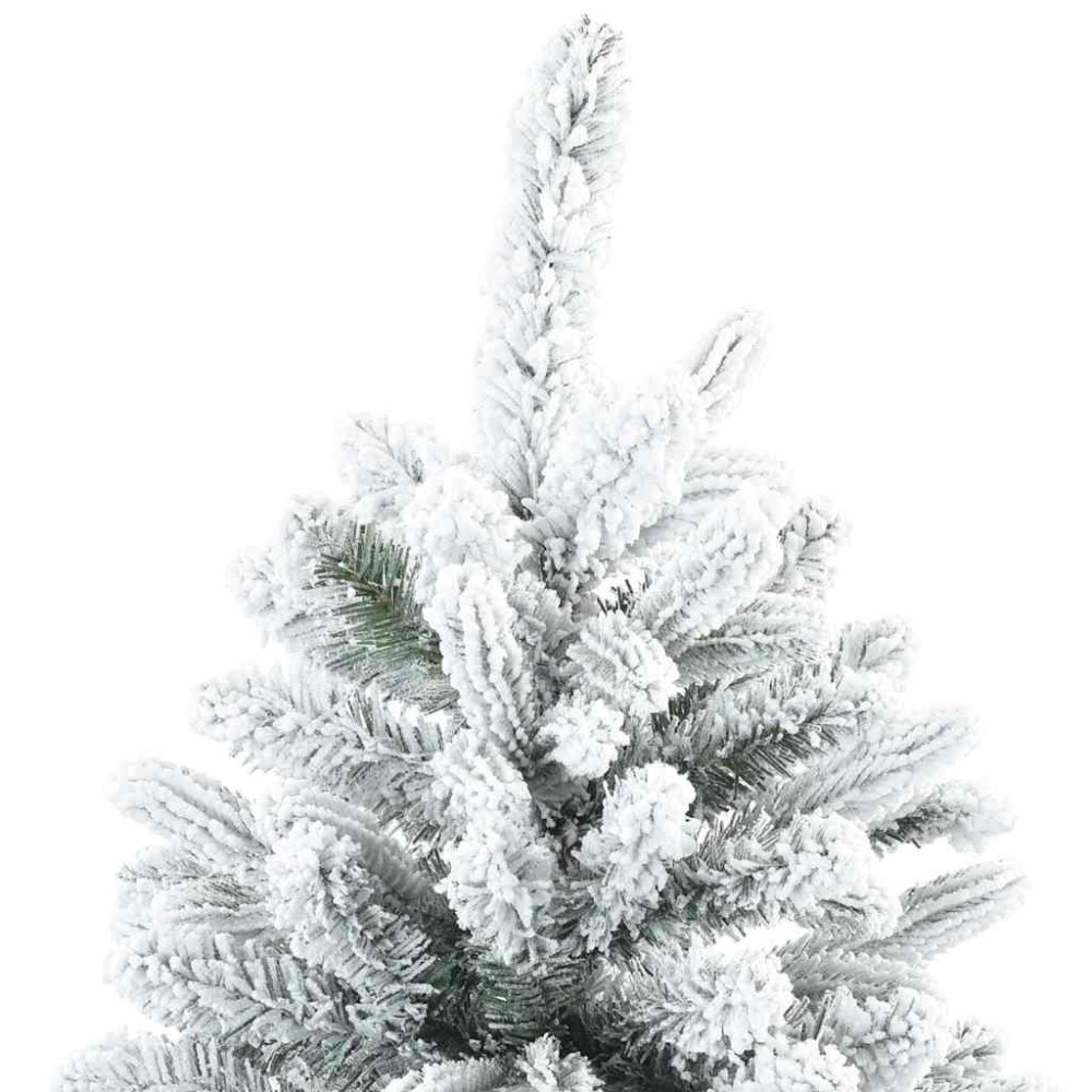 Produktbild för Konstgjord julgran med 150 LED-lampor Vit 150 cm PE och PVC