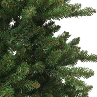 Produktbild för Plast Hingad Julgran med stativ Grön 150 cm PVC och stål