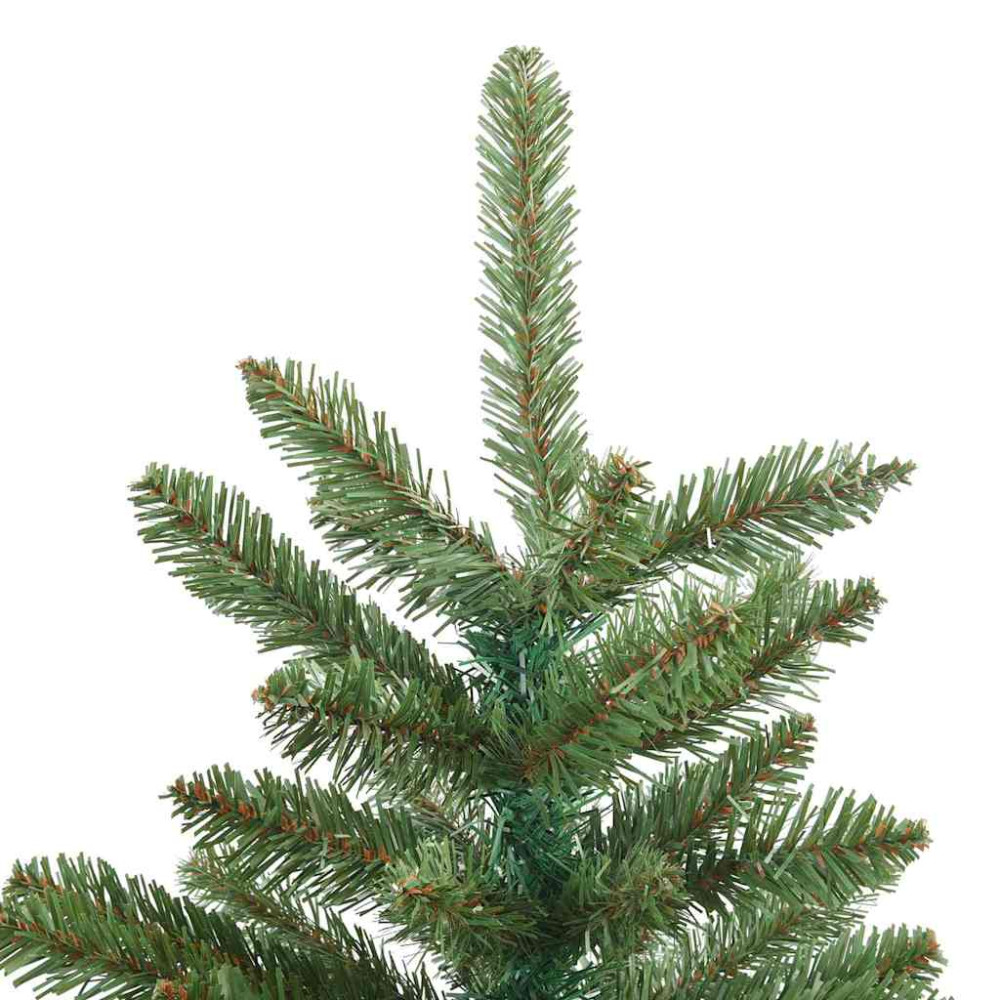 Produktbild för Plast Hingad Julgran med stativ Grön 150 cm PVC och stål
