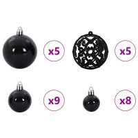 Produktbild för Plast Hingad Julgran med 150 LED-lampor Vit 150 cm PVC och stål