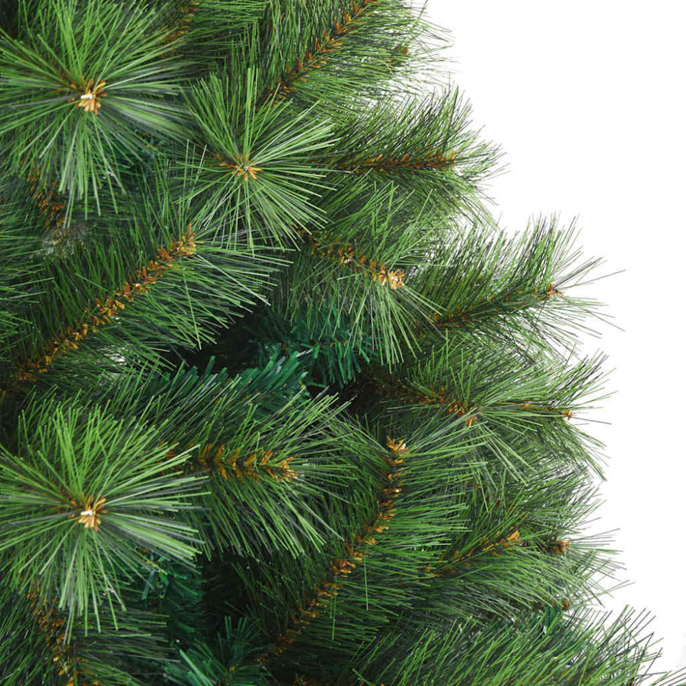 Produktbild för Konstgjord julgran med 300 LED-lampor Grön 180 cm PE och PVC