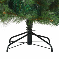 Produktbild för Konstgjord julgran med 300 LED-lampor Grön 180 cm PE och PVC