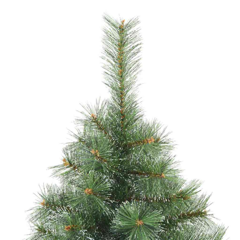 Produktbild för Konstgjord julgran med 150 LED-lampor Grön 150 cm PE och PVC