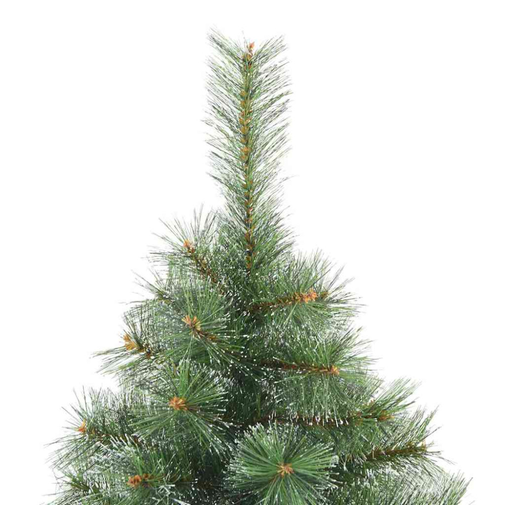 Produktbild för Konstgjord julgran med 300 LED-lampor Grön 180 cm PE och PVC