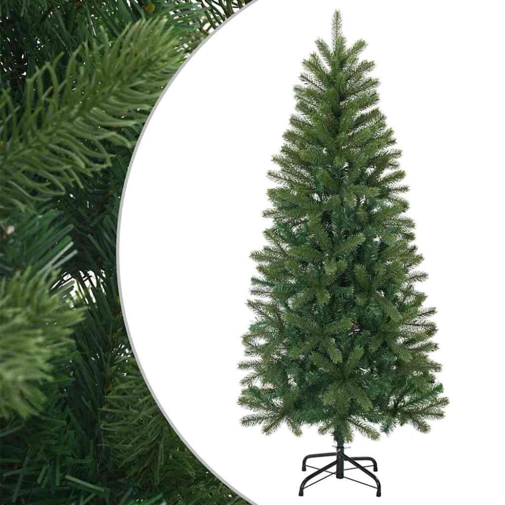 Produktbild för Konstgjord julgran med stativ Grön 120 cm PVC, PE och stål
