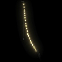 Produktbild för LED Julgran med markspikar med jordspikar Varmvit 182 cm Metall