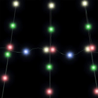 Produktbild för LED Julgran med markspikar Flerfärgsdesign 182 cm Metall