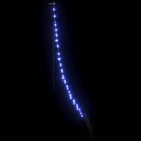 Produktbild för LED Julgran med markspikar med 112 LED-lampor Blå 182 cm Metall