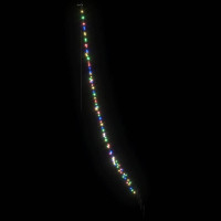 Produktbild för LED Julgran med markspikar Flerfärgsdesign 306 cm Metall