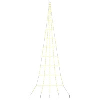 Produktbild för LED Julgran med markspikar med jordspikar Varmvit 511 cm Metall