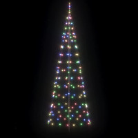 Produktbild för LED Julgran med markspikar Flerfärgsdesign 250 cm Järn