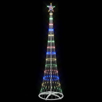 Produktbild för LED Julgran med 290 LED-lampor Flerfärgsdesign 250 cm Metall