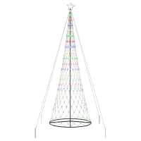 Produktbild för LED Julgran med 455 LED-lampor Flerfärgsdesign 399 cm Metall