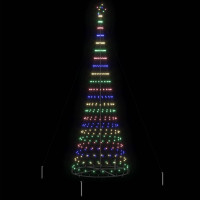 Produktbild för LED Julgran med 455 LED-lampor Flerfärgsdesign 399 cm Metall