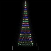 Produktbild för LED Julgran med 455 LED-lampor Flerfärgsdesign 399 cm Metall