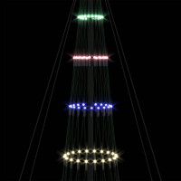Produktbild för LED Julgran med 455 LED-lampor Flerfärgsdesign 399 cm Metall