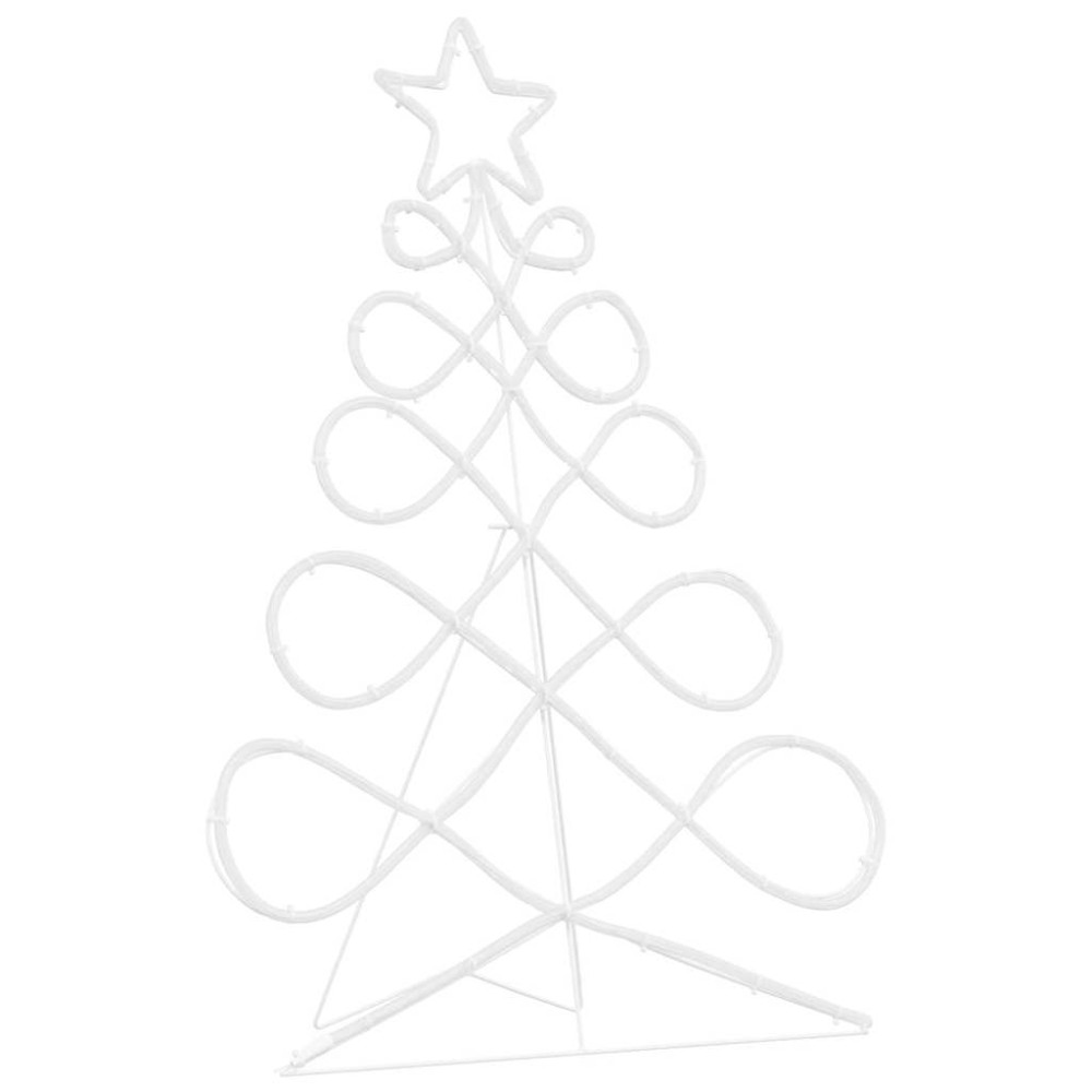 Produktbild för Julgran formad ljus Flerfärgsdesign 78 x 58 cm PVC