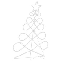 Produktbild för Julgran formad ljus Flerfärgsdesign 78 x 58 cm PVC